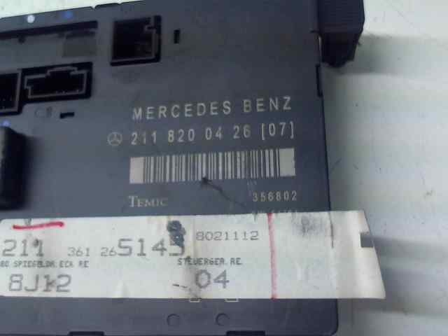  modulo electronico   mercedes bm serie 211 berlina e 270 cdi (211.016) 2.7 cdi cat
