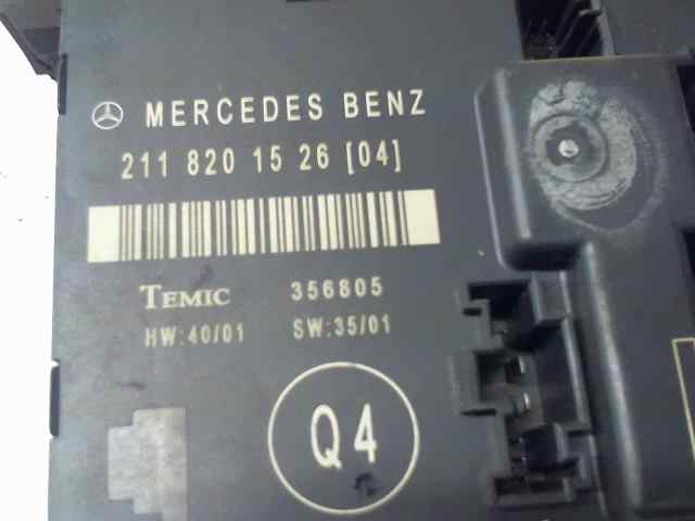  modulo electronico   mercedes bm serie 211 berlina e 270 cdi (211.016) 2.7 cdi cat