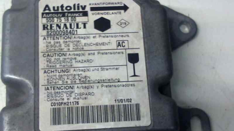  centralita airbag   renault kangoo (f/kc0) 1.9 diesel 1.9 diesel