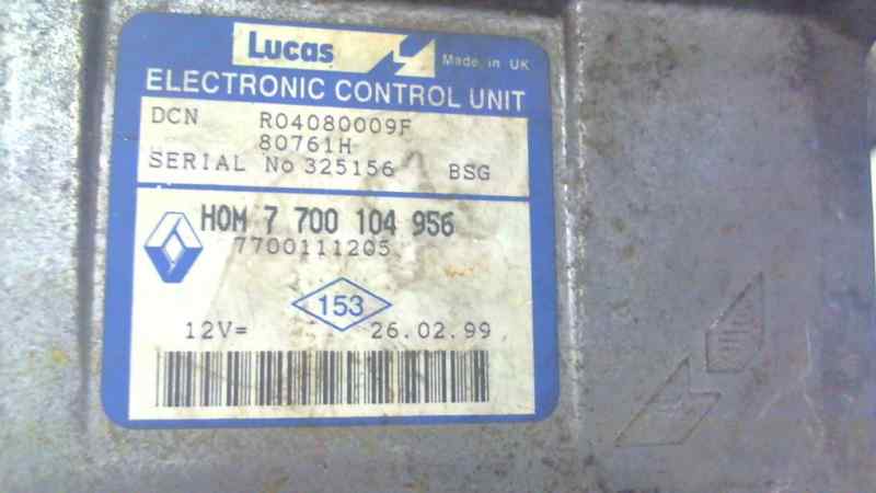  centralita motor uce   renault clio ii fase i (b/cbo) 1.9 d 1.9 diesel
