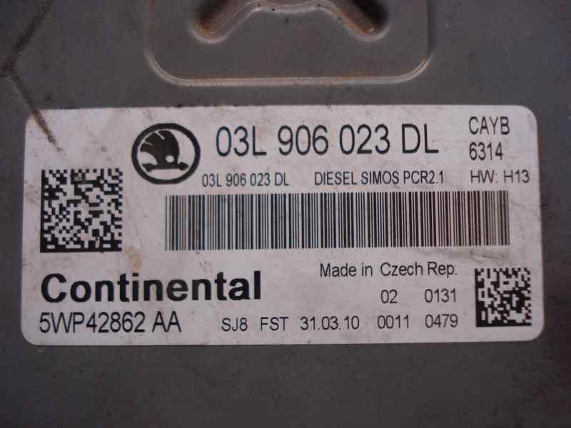  centralita motor uce   skoda fabia combi (5j5) ambition 1.6 tdi