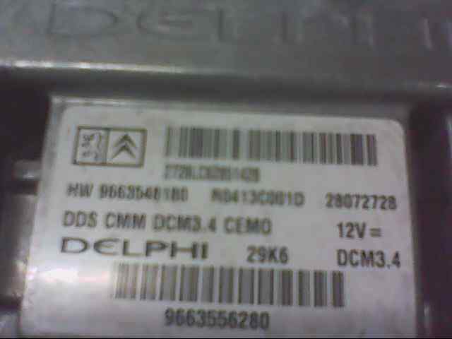  centralita motor uce   peugeot 407 st confort 2.0 16v hdi fap cat (rhr / dw10bted4)