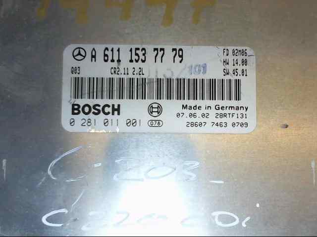  centralita motor uce   mercedes bm serie 203 berlina 270 cdi (203.016) 2.7 cdi 20v cat
