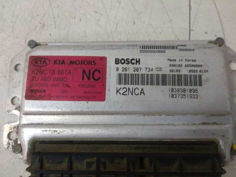  centralita motor uce   kia shuma ii 1.6 ls berlina porton 1.6 cat