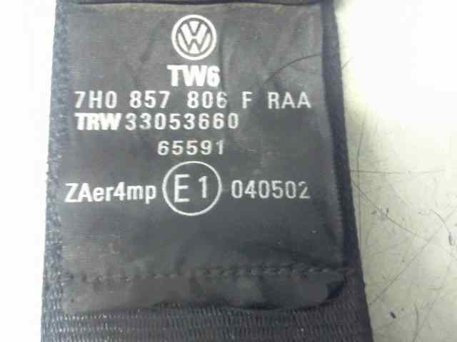  cinturon seguridad delantero derecho   volkswagen t5 transporter/furgoneta combi 2.5 tdi