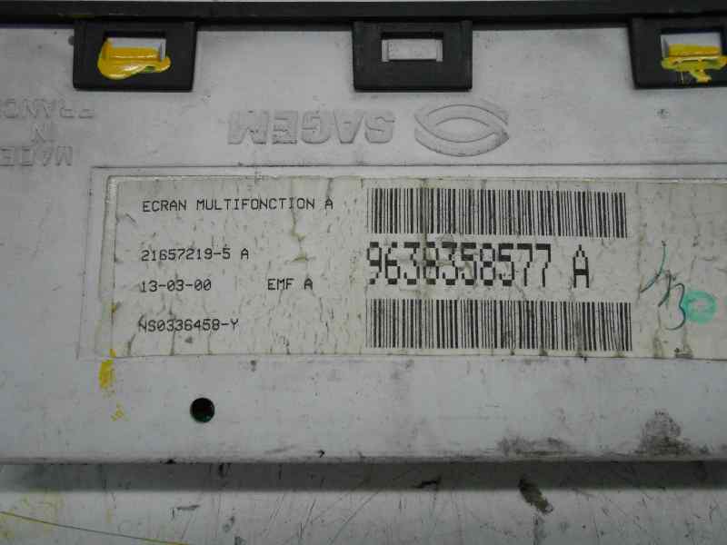  display central   peugeot 406 berlina (s1/s2) sl 1.8 cat