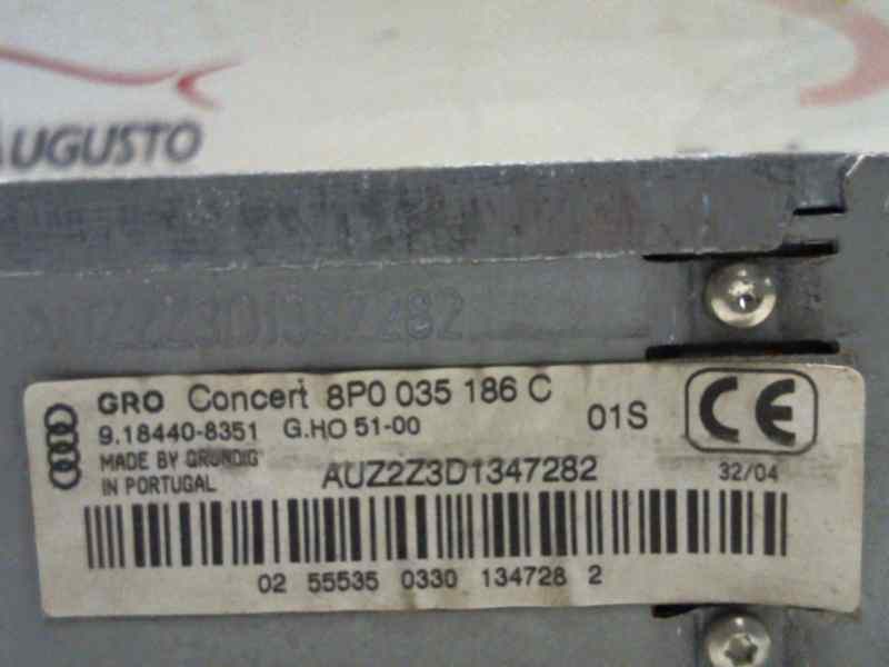  sistema audio / radio cd   audi a3 (8p) 2.0 fsi ambiente 2.0 16v fsi