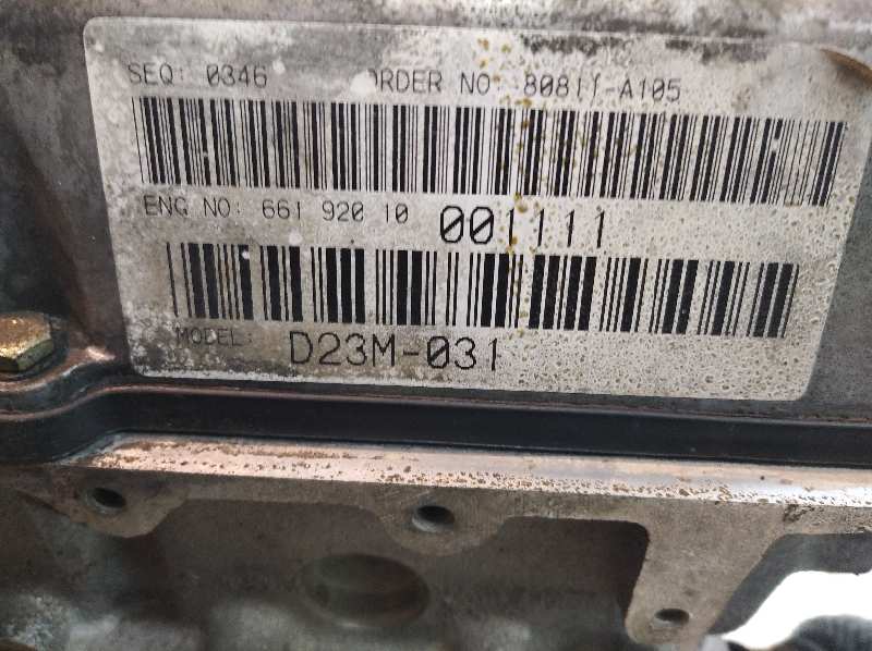  motor completo   ssangyong musso 2.3 tdi 2.3 turbodiesel cat