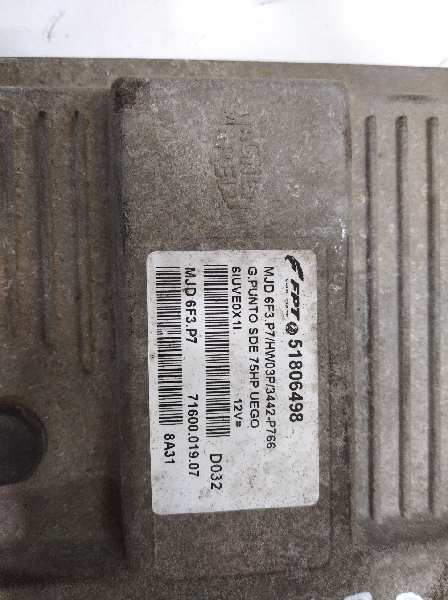  centralita motor uce   fiat grande punto (199) 1.3 16v multijet active (55kw) 1.3 16v jtd cat