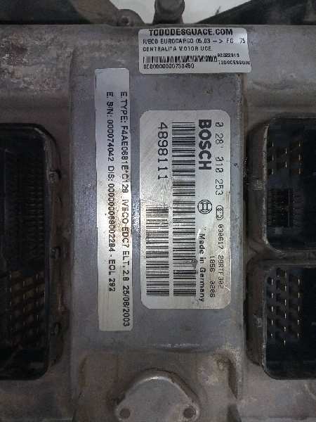  centralita motor uce   iveco eurocargo 05.03 - fg 75 e larga distancia 3.9 diesel