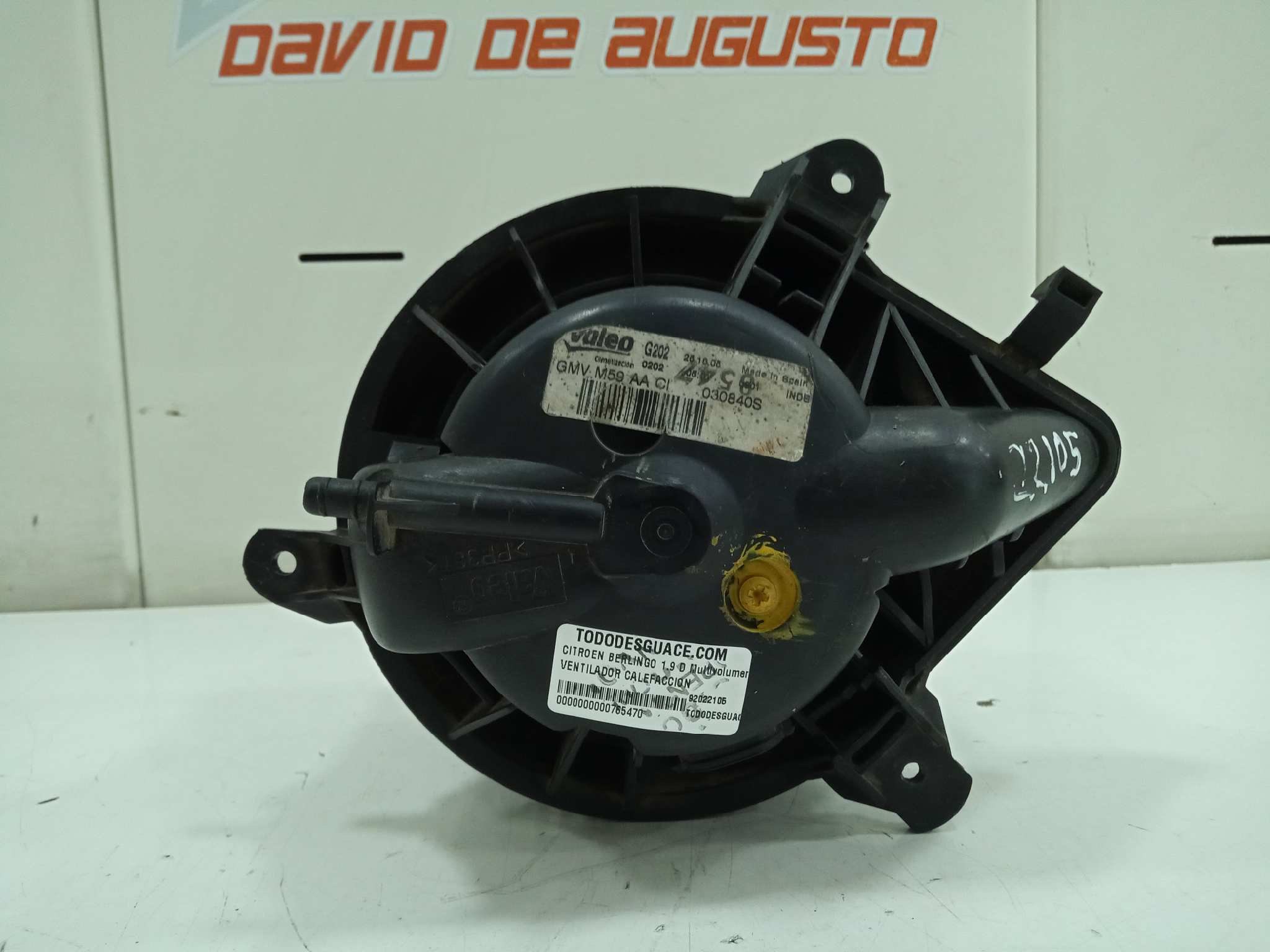  ventilador calefaccion   citroen berlingo 1.9 d multivolumen 1.9 diesel