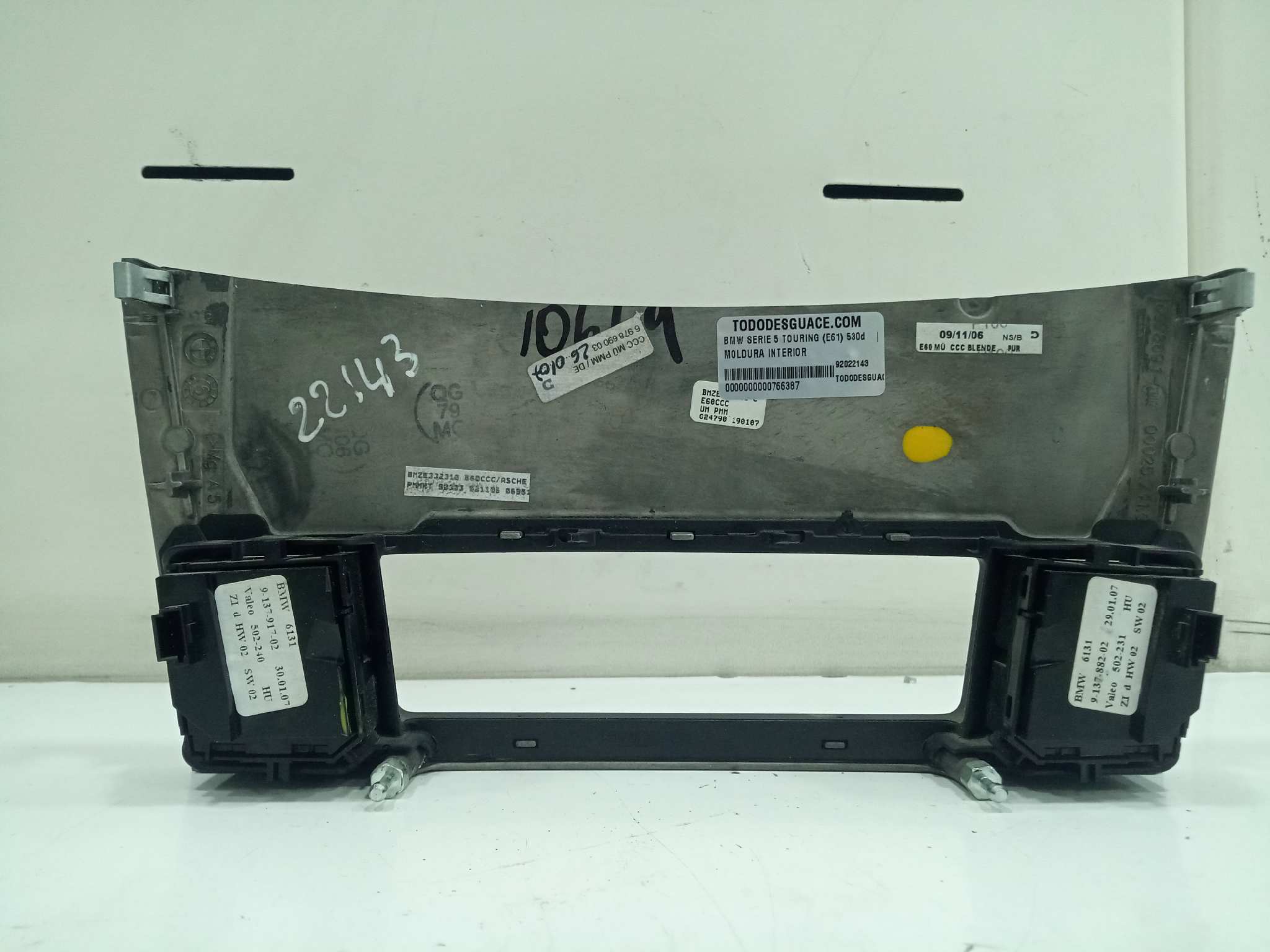  moldura interior   bmw serie 5 touring (e61) 530d 3.0 turbodiesel cat