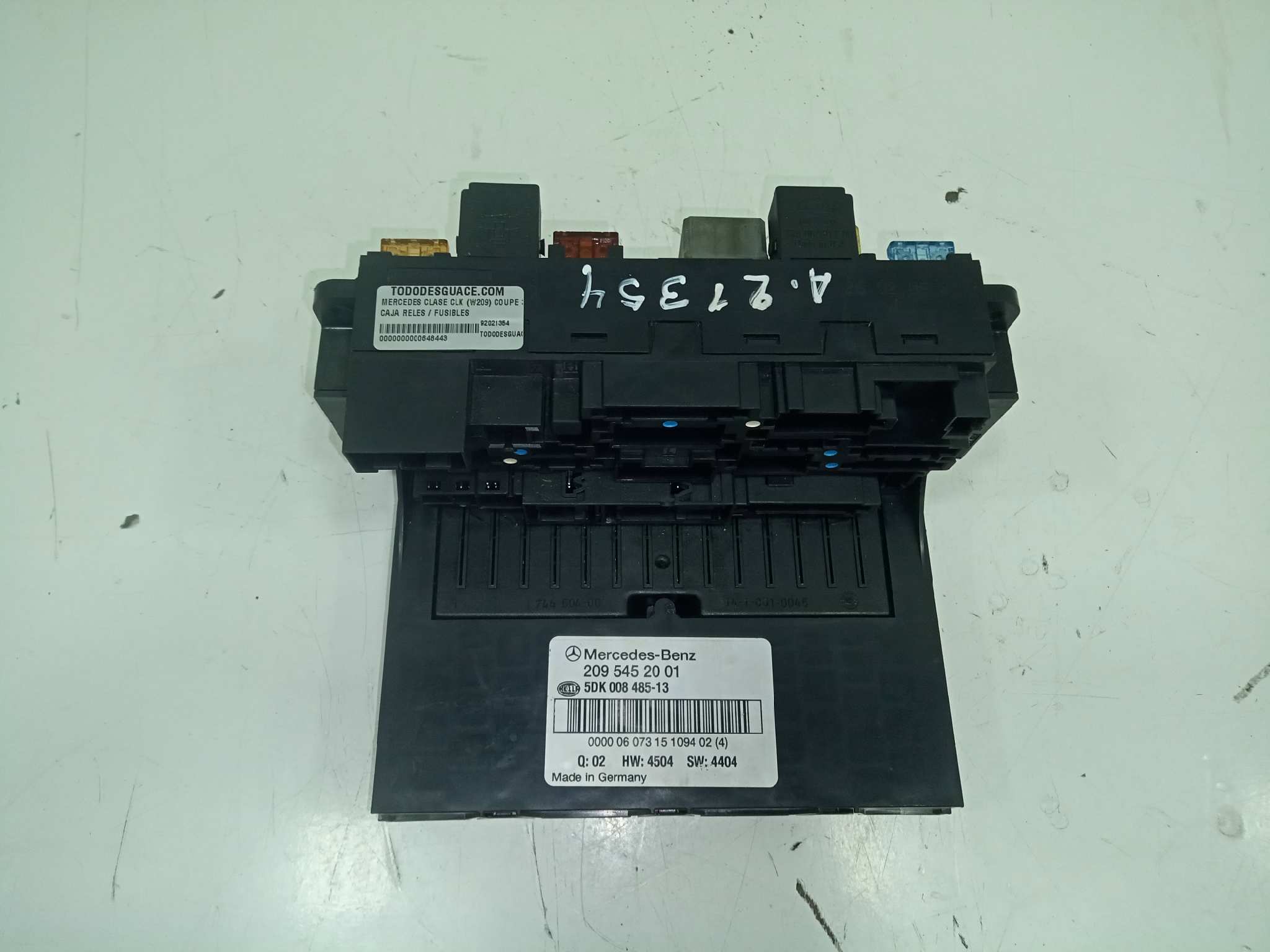  caja reles / fusibles   mercedes clase clk (w209) coupe 320 cdi (209.320) 3.0 cdi cat
