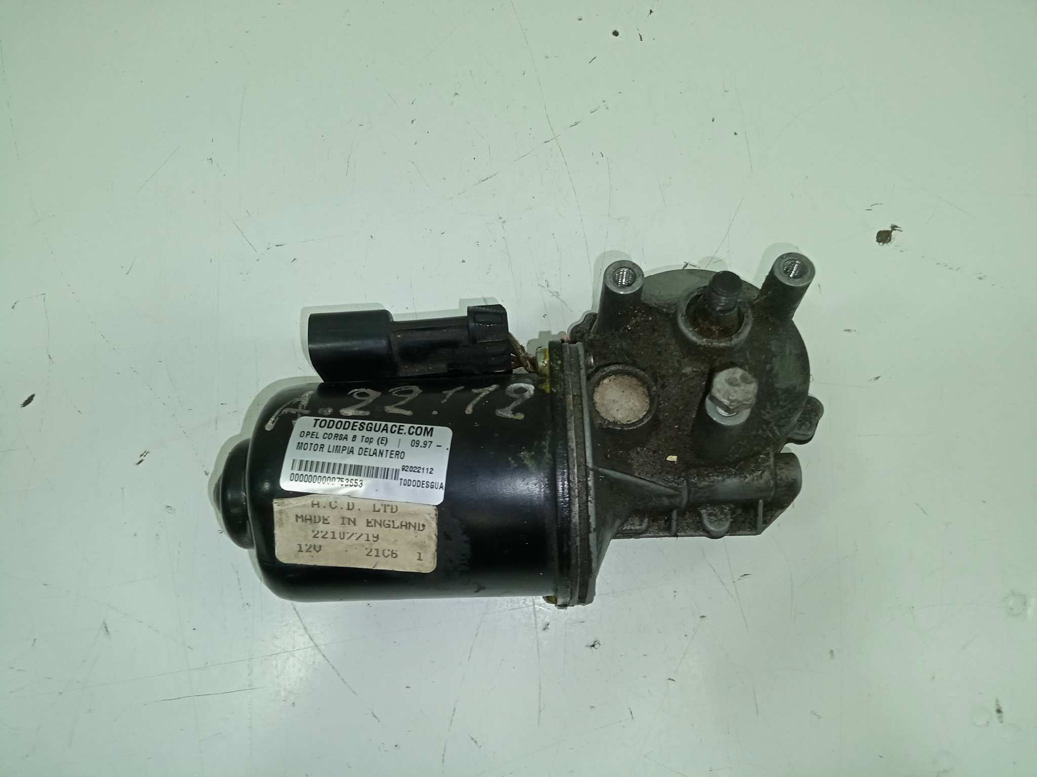  motor limpia delantero   opel corsa b top (e) 1.4 cat (2h6)