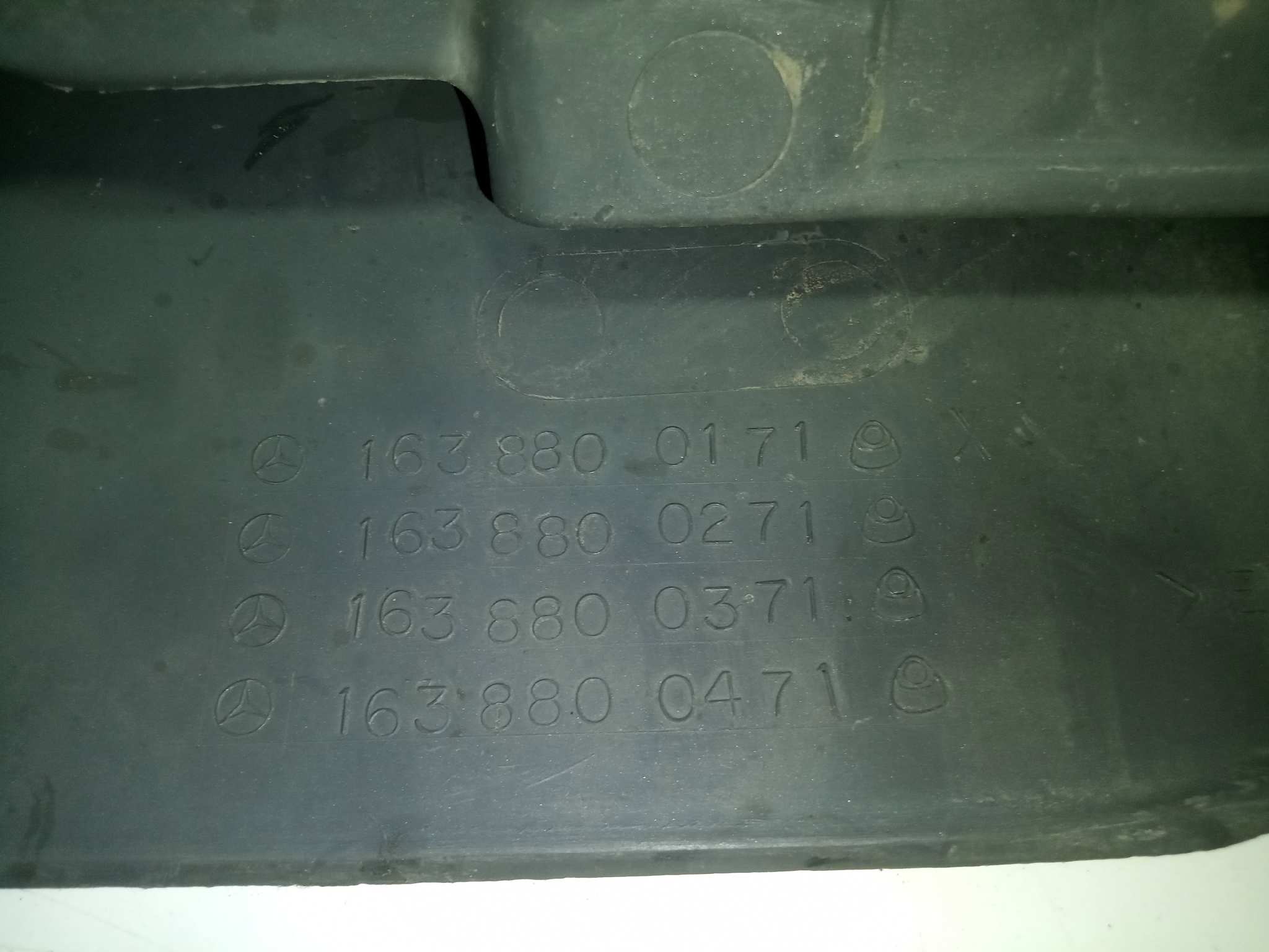  paragolpes trasero   mercedes clase m (w163) 270 cdi (163.113) 2.7 cdi 20v cat