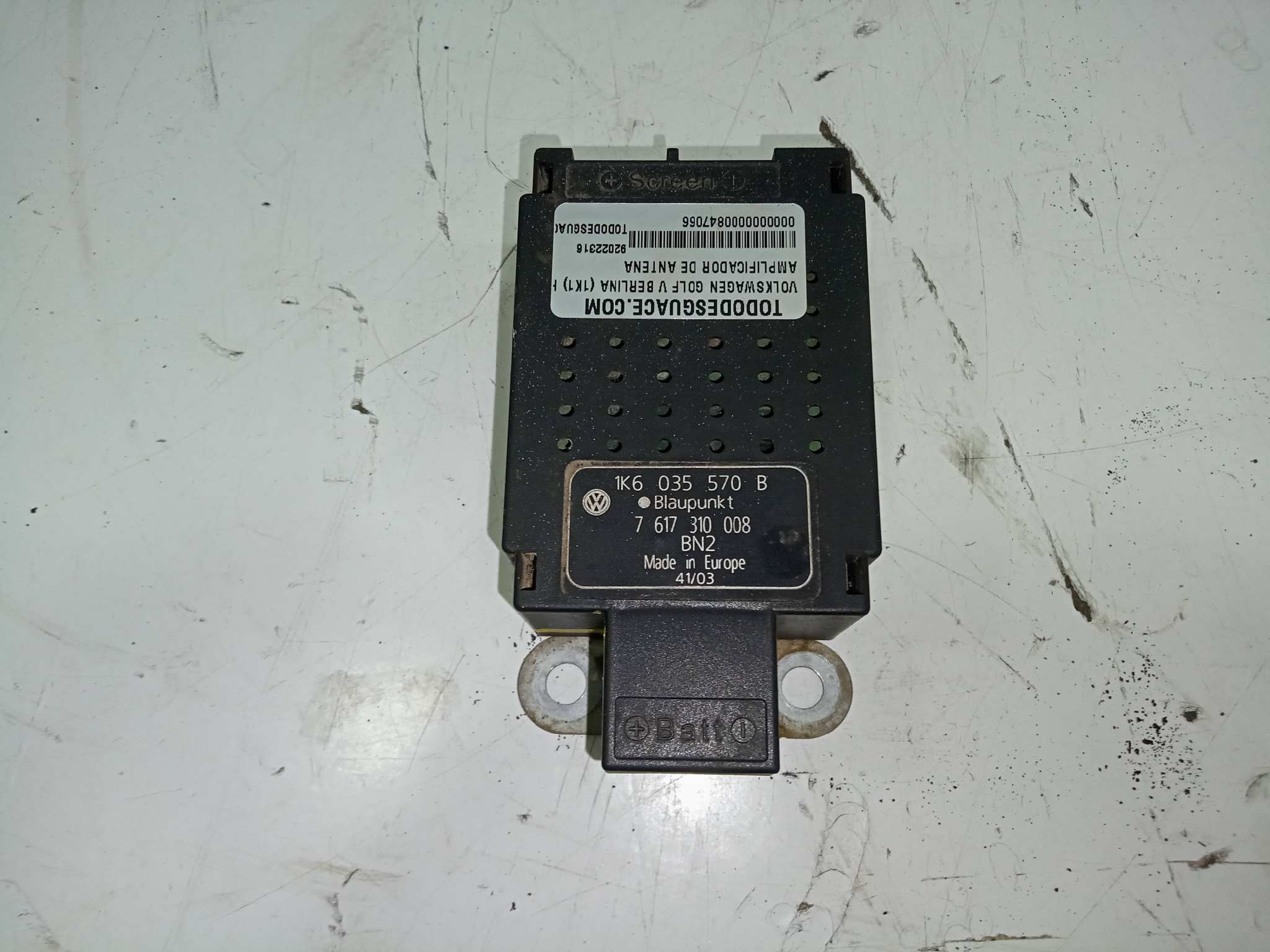  amplificador de antena   volkswagen golf v berlina (1k1) highline 1.9 tdi