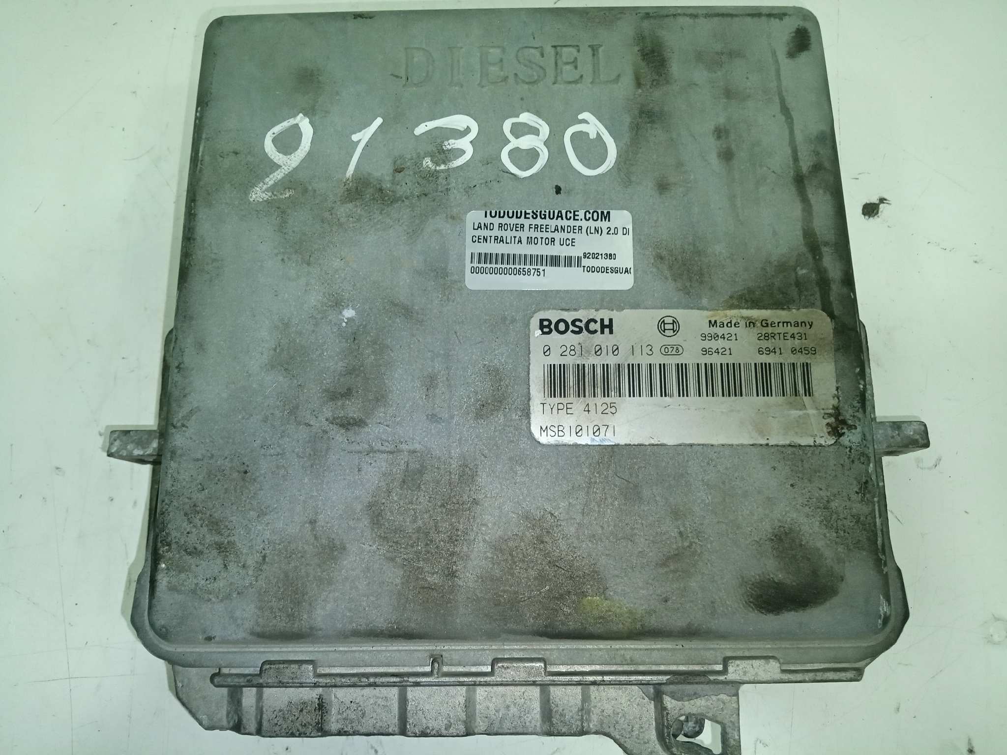  centralita motor uce   land rover freelander (ln) 2.0 di familiar (72kw) 2.0 turbodiesel