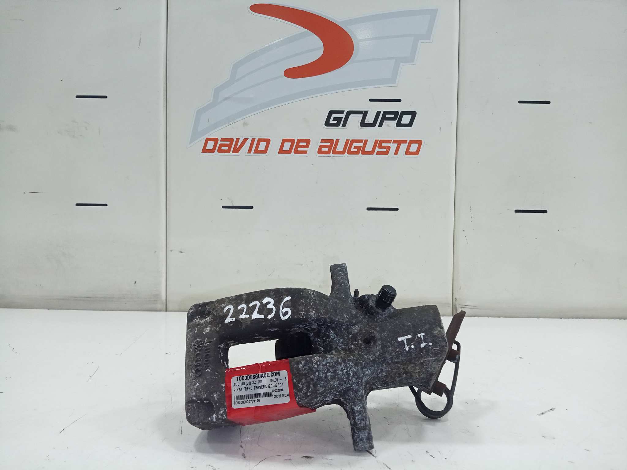  pinza freno trasera izquierda   audi a8 (d2) 2.5 tdi 2.5 v6 24v tdi