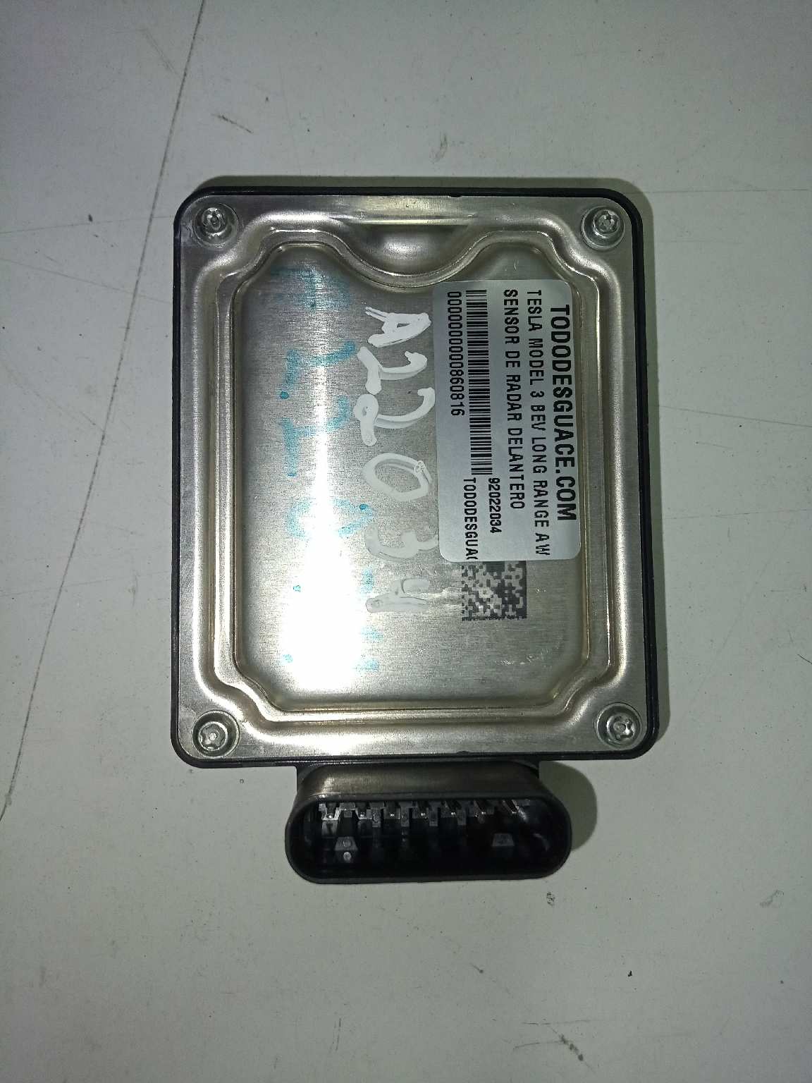  sensor de radar delantero   tesla model 3 bev long range awd