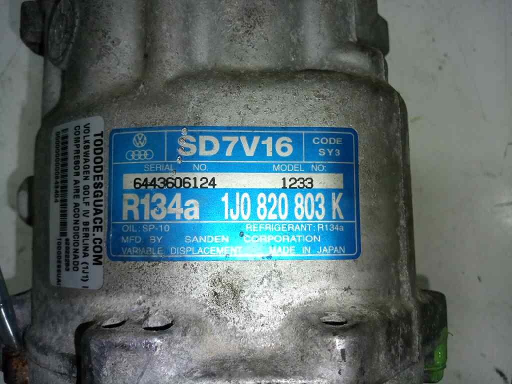  compresor aire acondicionado   volkswagen golf iv berlina (1j1) basico 1.9 tdi