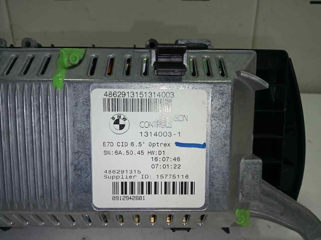  pantalla multifuncion   bmw x5 (e70) 3.0d 3.0 turbodiesel cat