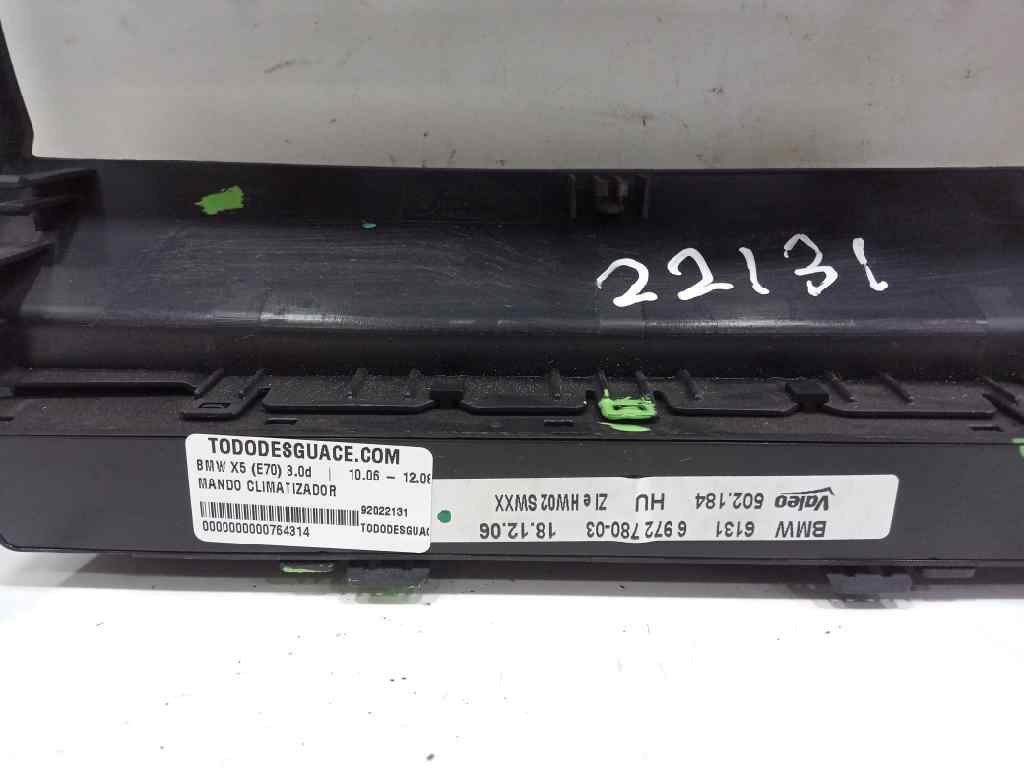  mando climatizador   bmw x5 (e70) 3.0d 3.0 turbodiesel cat