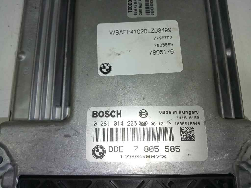  centralita motor uce   bmw x5 (e70) 3.0d 3.0 turbodiesel cat