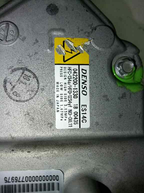  compresor aire acondicionado   toyota auris hybrid active 1.8 16v (hibrido)