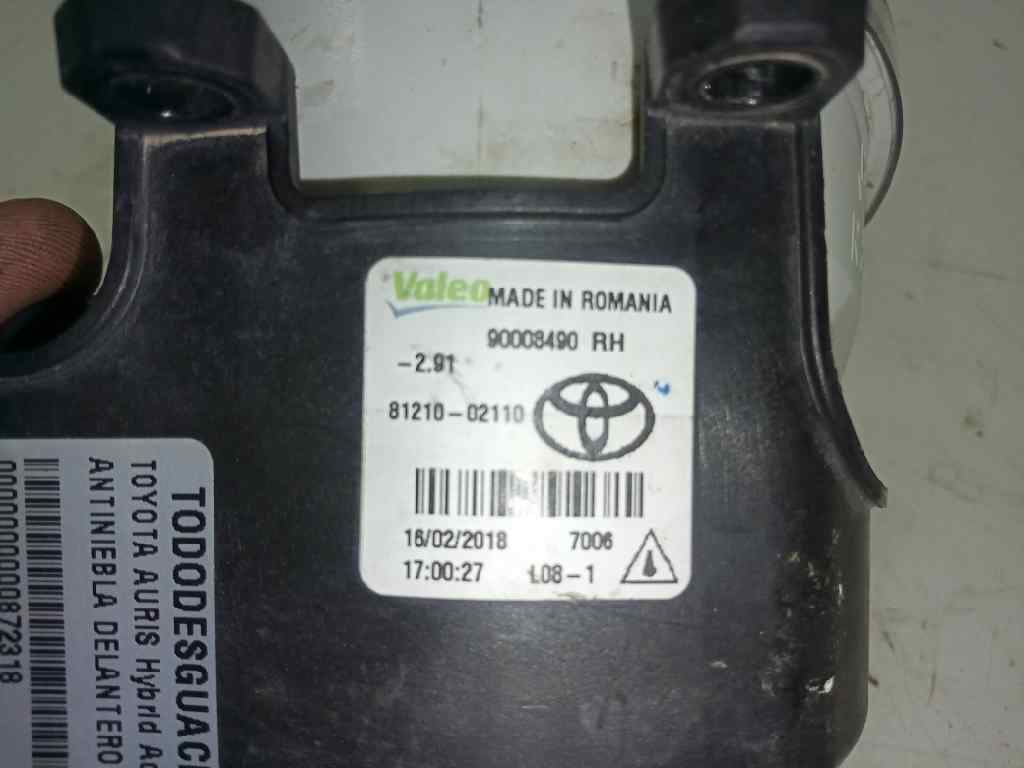  antiniebla delantero derecho   toyota auris hybrid active 1.8 16v (hibrido)