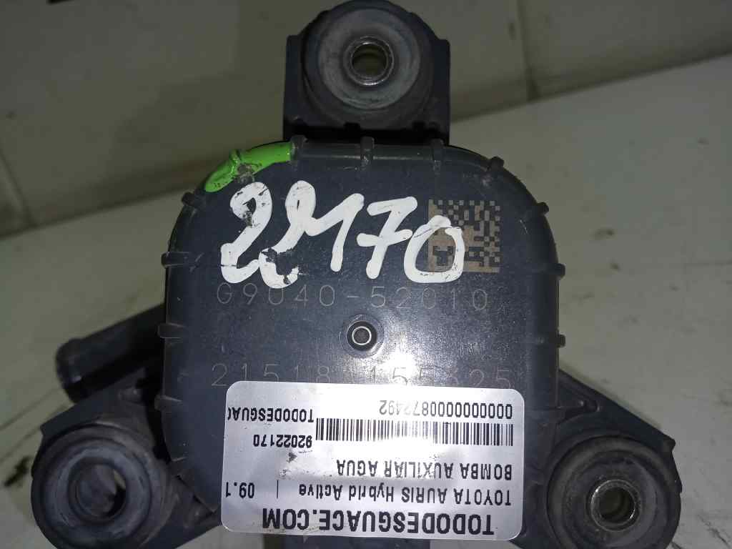 bomba auxiliar agua   toyota auris hybrid active 1.8 16v (hibrido)
