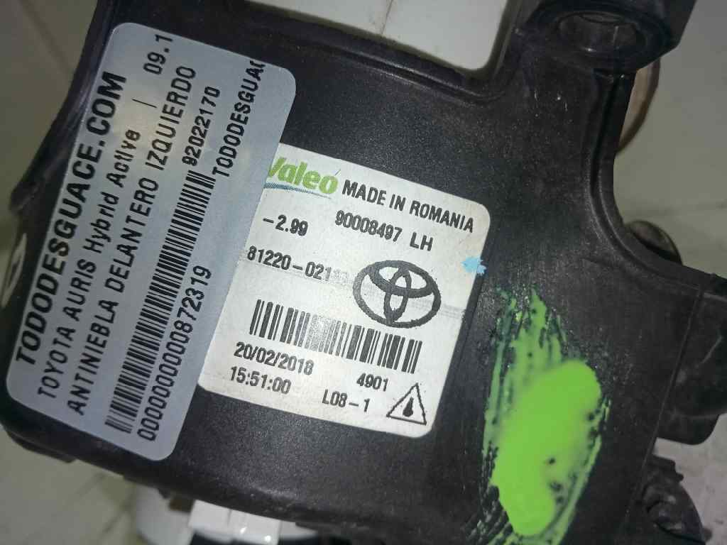  antiniebla delantero izquierdo   toyota auris hybrid active 1.8 16v (hibrido)