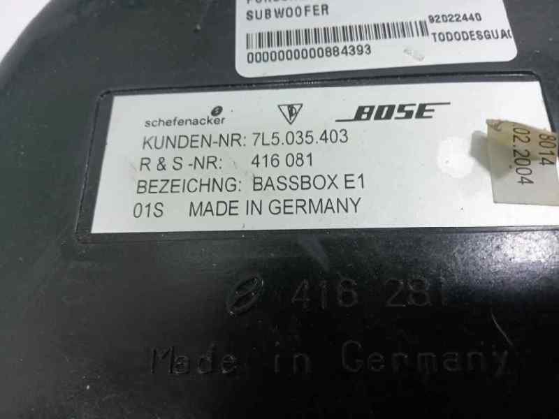 Subwoofer porsche cayenne suv (20022007