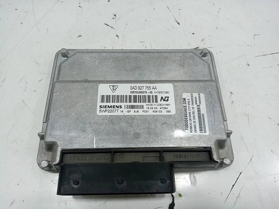 Unidad de control de transmision porsche cayenne suv (20022007