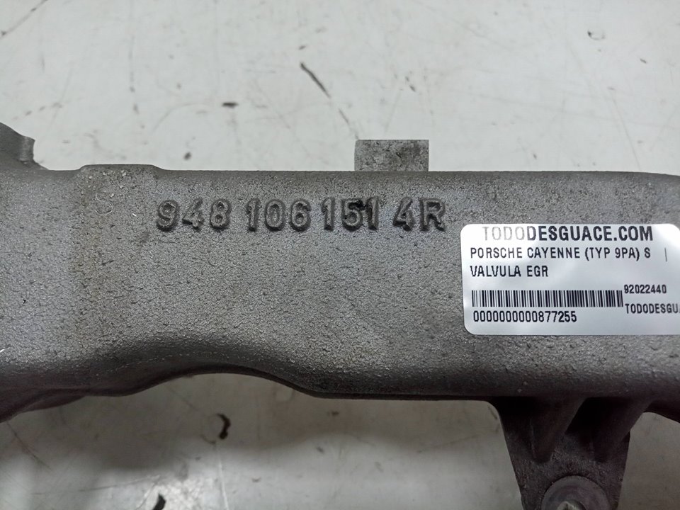 Valvula egr porsche cayenne suv (20022007