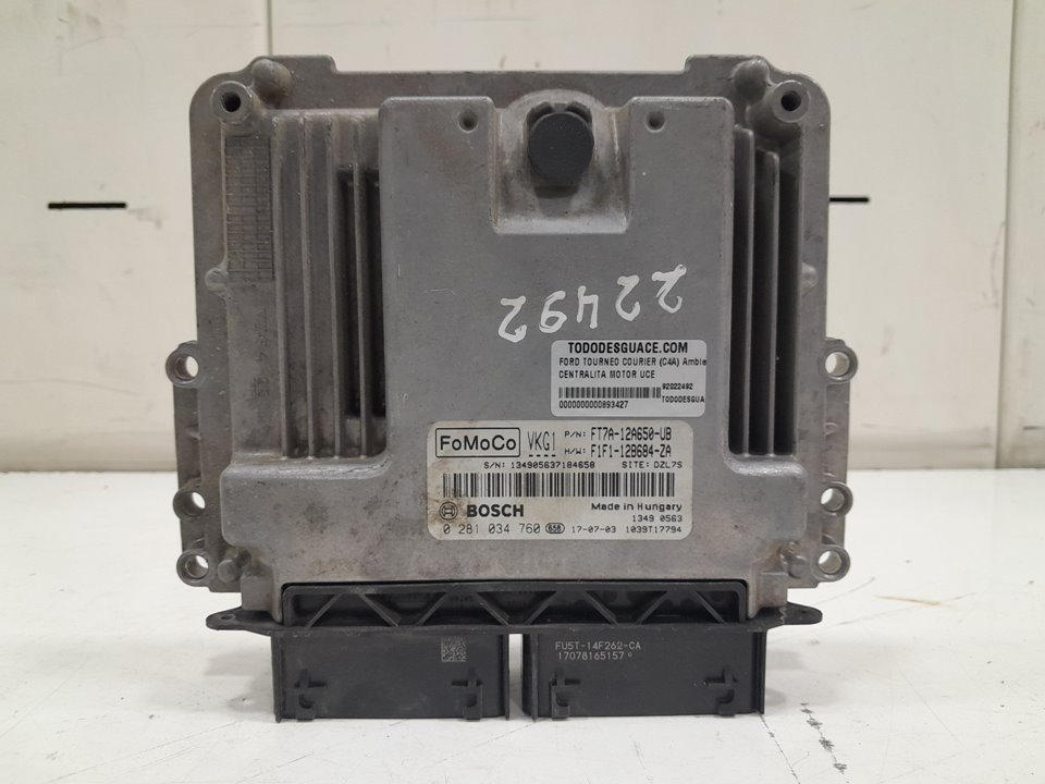 Centralita motor uce ford tourneo courier kombi mon