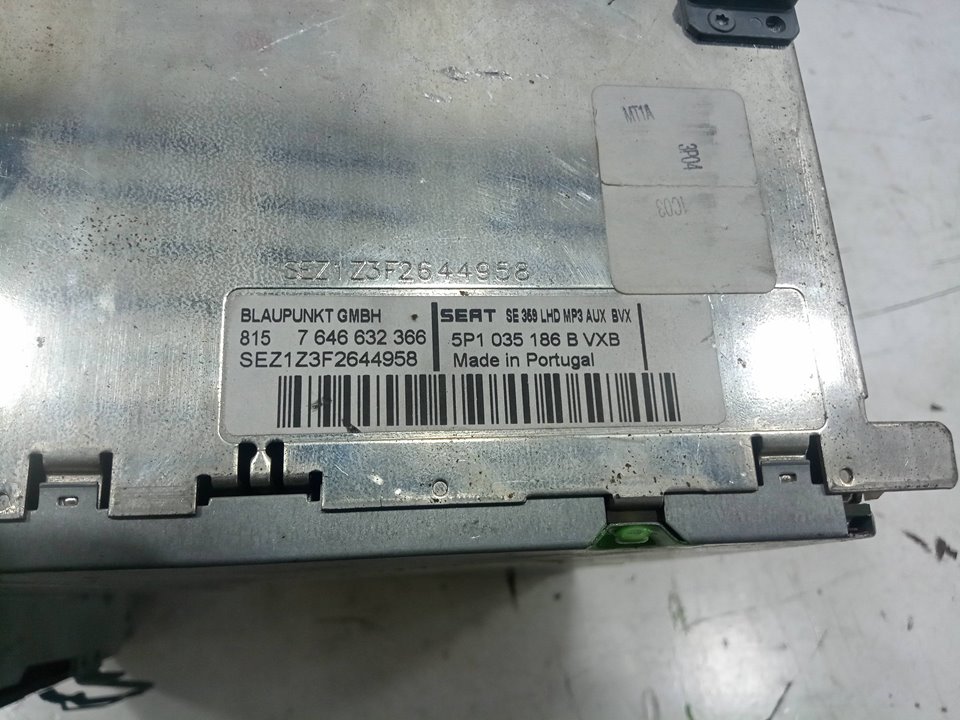 Sistema audio / radio cd seat altea monospace (2004202