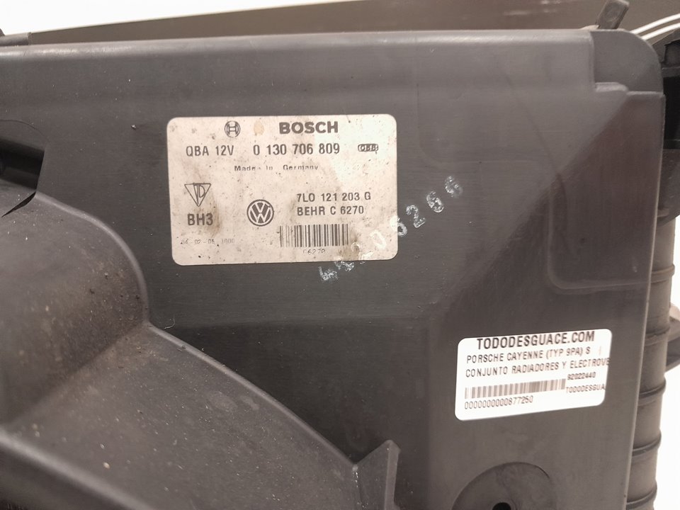 Conjunto radiadores y electroventilador porsche cayenne suv (20022007