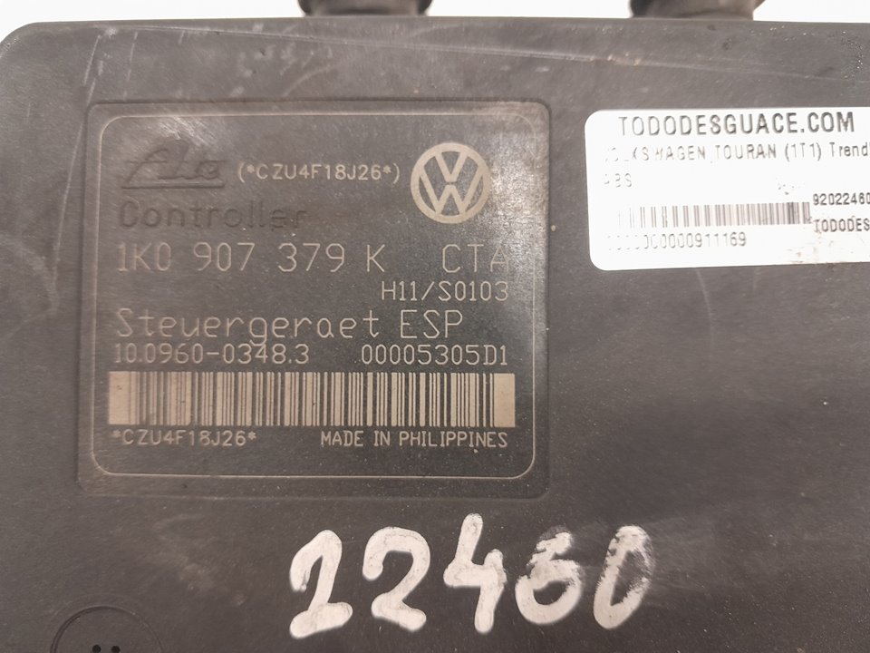 Abs volkswagen touran monospace (2