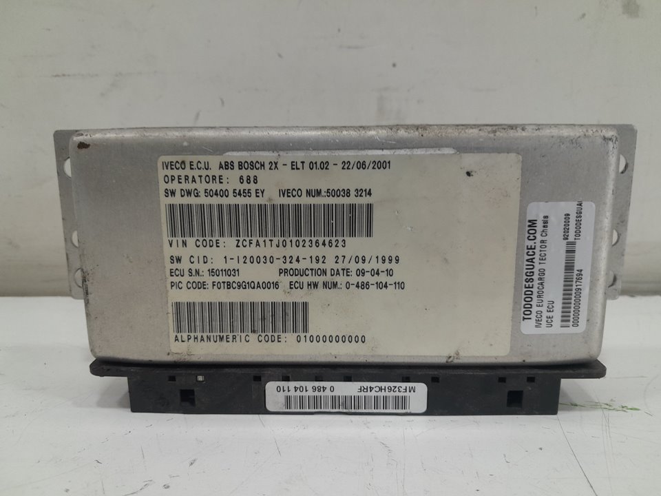 Uce ecu iveco eurocargo tector chasis 