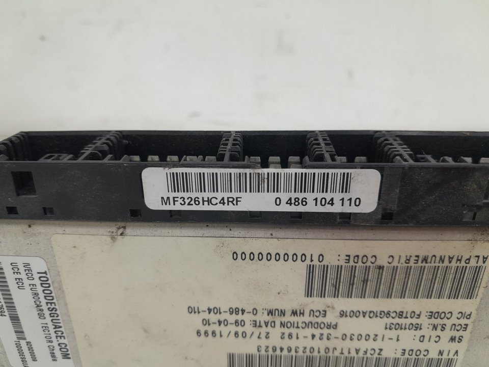 Uce ecu iveco eurocargo tector chasis 