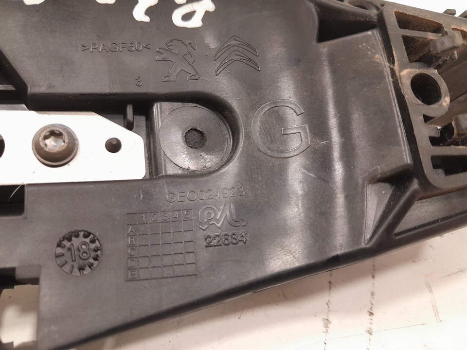 Soporte maneta exterior puerta trasera izquierda peugeot 3008 limusina monospac