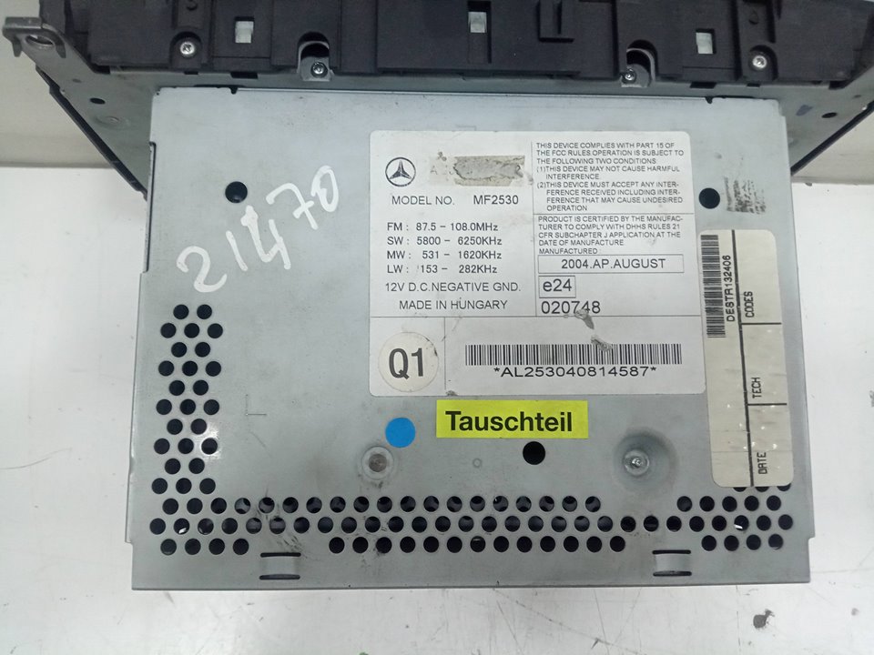 Radio mercedesbenz clase c sedÁn (2