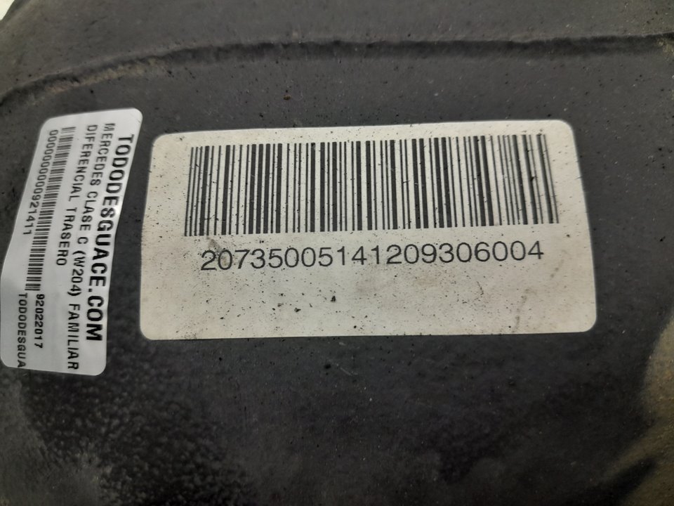 Diferencial trasero mercedesbenz clase c tmodel 