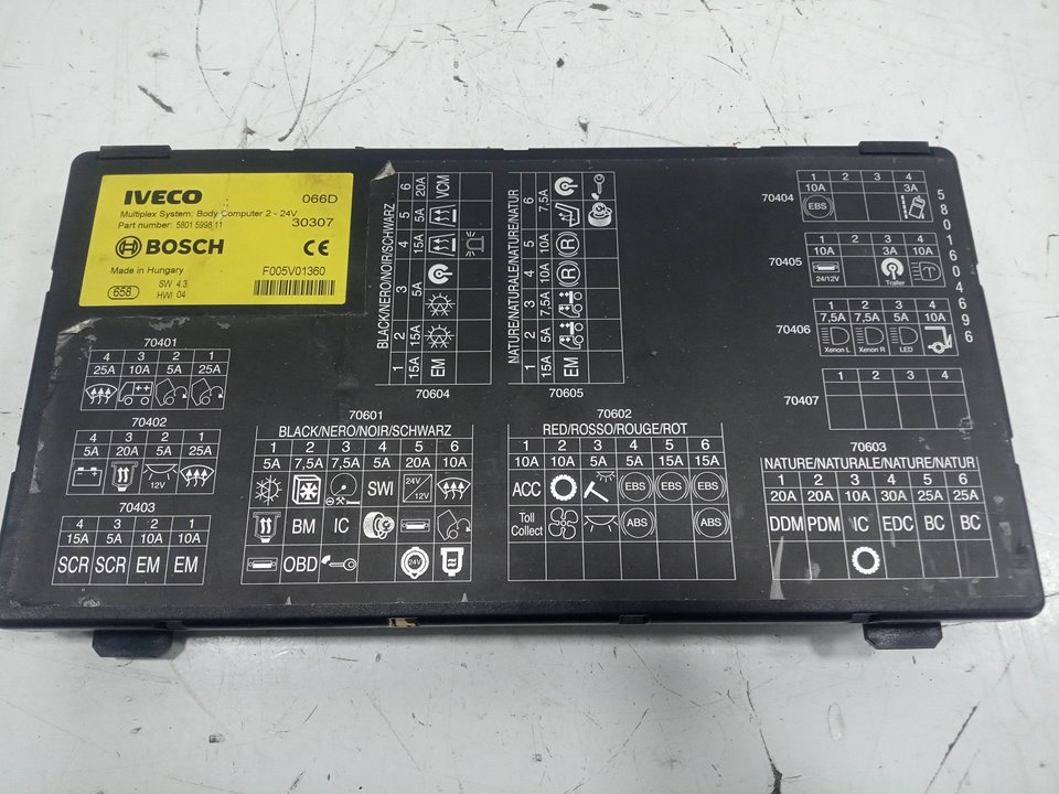 Centralita bsi iveco stralis (as) fsa tfp lt