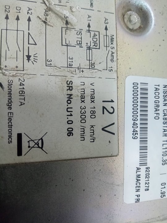 Tacografo nissan cabstar tl110.35   |   