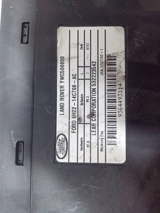 Modulo electronico land rover range rover sport s
