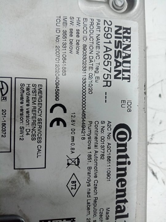 Modulo bluetooth  renault clio v  s&s   |   01.1