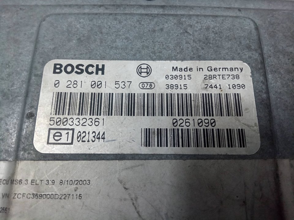 Centralita motor uce iveco daily  combi 29  l 12 c