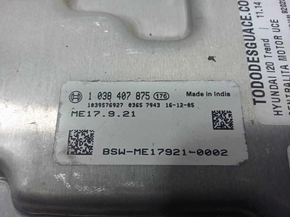 Centralita motor uce hyundai i20 fastback (2014202