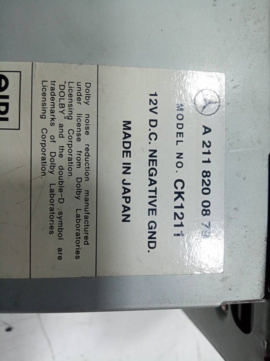 Radio mercedesbenz clase e sedÁn (2